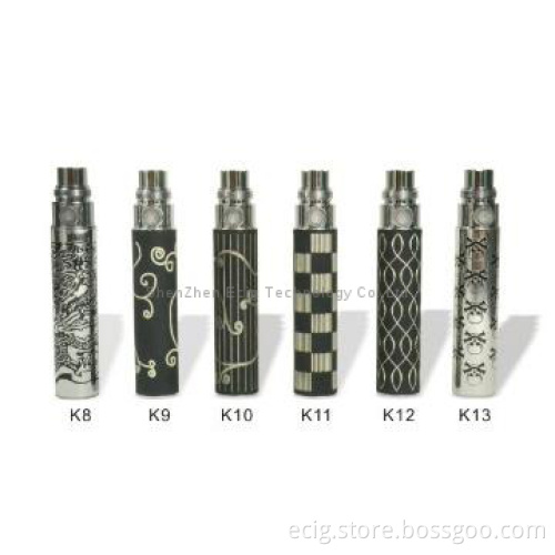 e-cigarette ego k eGo K Battery 650/900/1100mAh With rainbow Colors